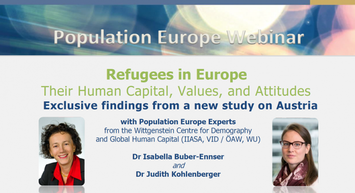 Dr Isabella Buber-Ennser and Dr Judith Kohlenberger: Refugees in Europe - Their Human Capital, Values, and Attitudes