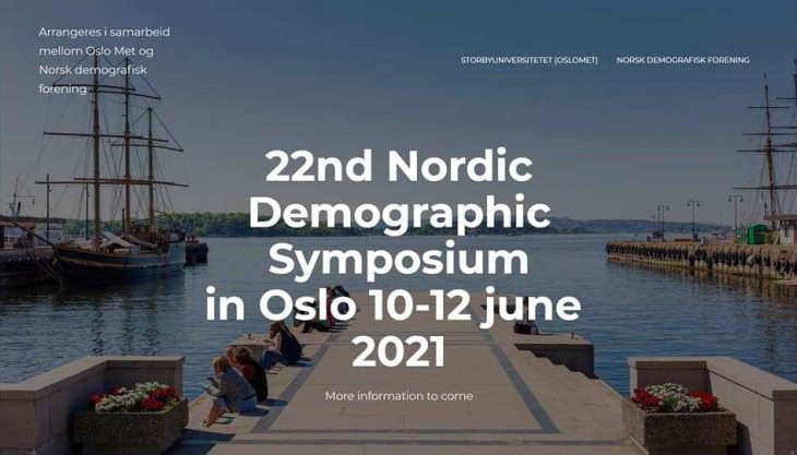 Event: RESCHEDULED: 22nd Nordic Demographic Symposium 2021