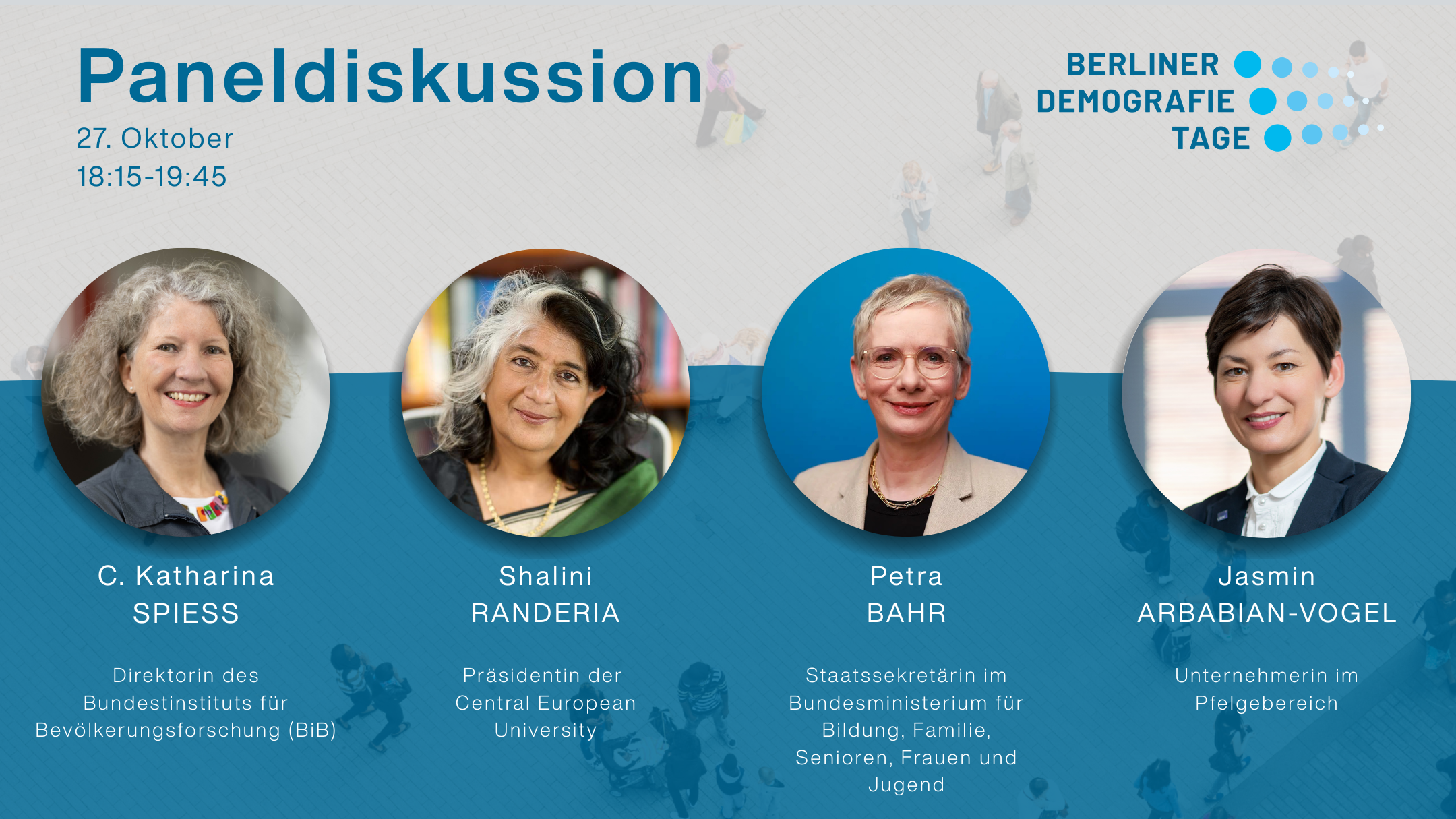 Panellisten Berliner Demografie-Tage