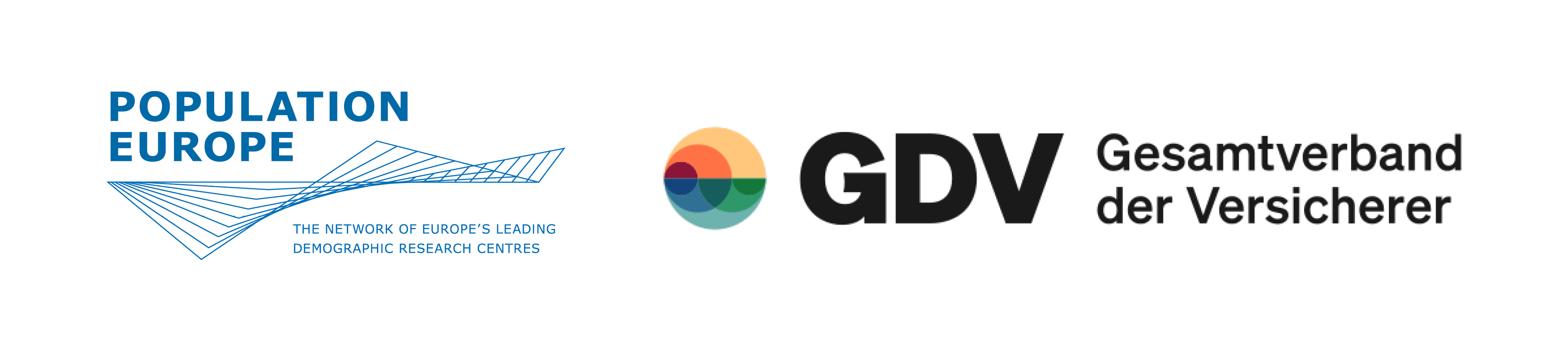 Population Europe and GDV logos