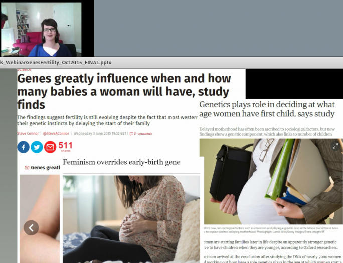 Prof Melinda Mills: The Role of Genes in Fertility 