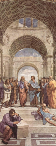 The school of athens by Raffael