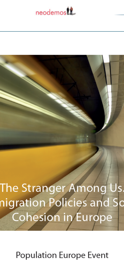 Event: Population Europe Event - The Stranger Among Us. Immigration Policies and Social Cohesion in Europe