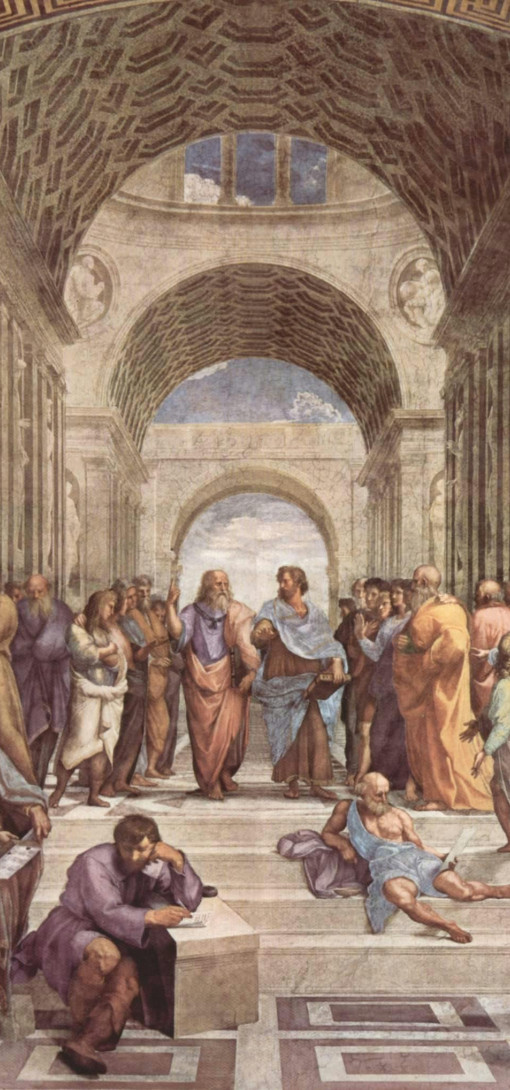 The school of athens by Raffael