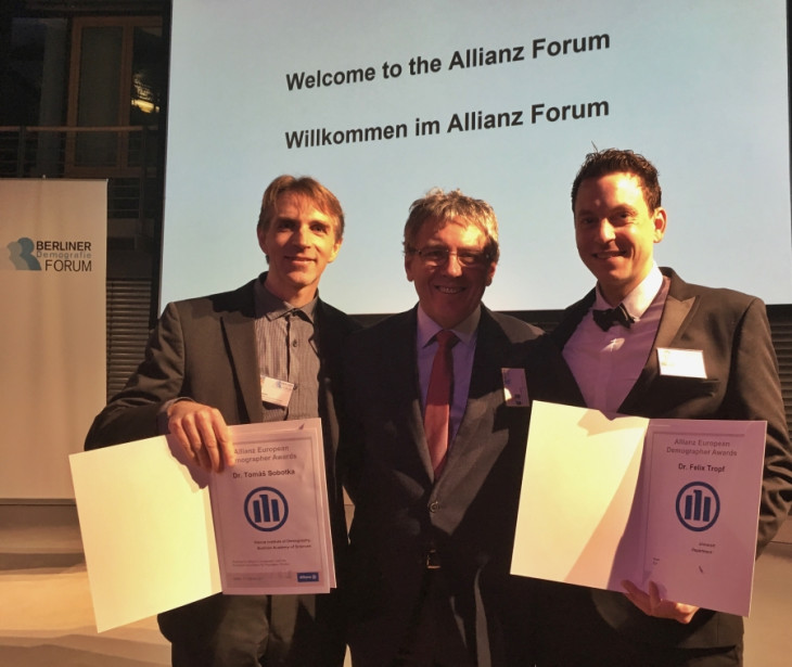 Allianz European Demographer Award Winners Tomas Sobotka and Felix Tropf