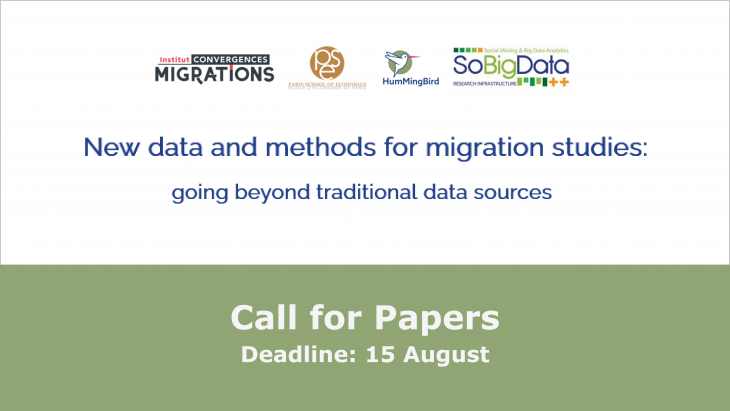 New data and methods for migration studies: going beyond traditional data sources 