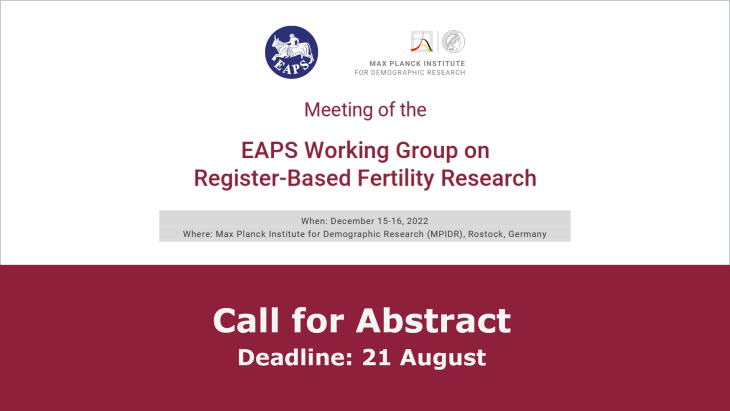 EAPS Working Group on Register-Based Fertility Research