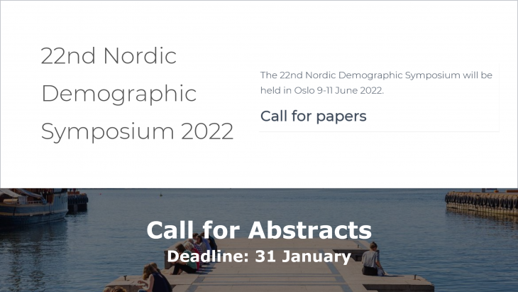 22nd Nordic Demographic Symposium Oslo
