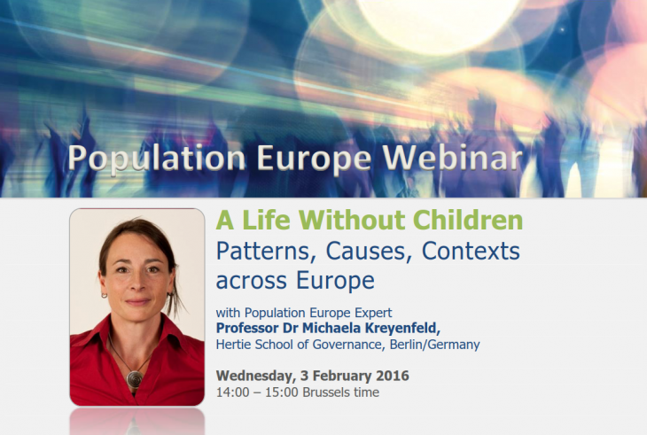Prof Michaela Kreyenfeld: A Life Without Children – Patterns, Causes, Contexts across Europe
