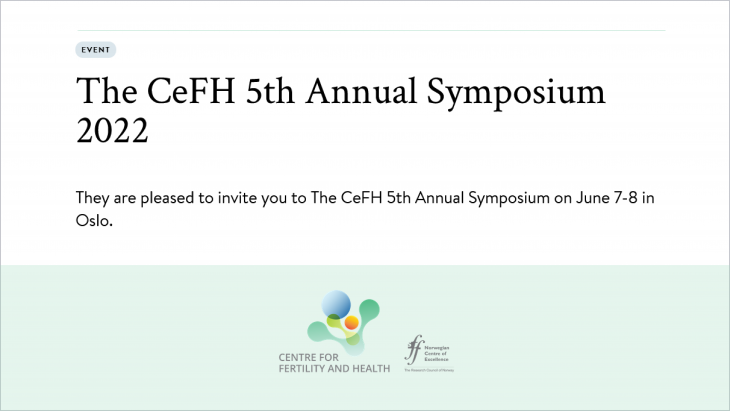 The CeFH 5th Annual Symposium 2022