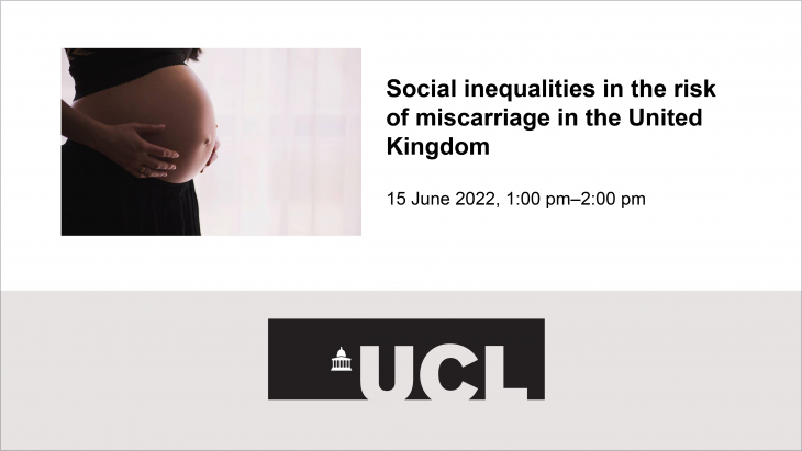 Social inequalities in the risk of miscarriage in the United Kingdom