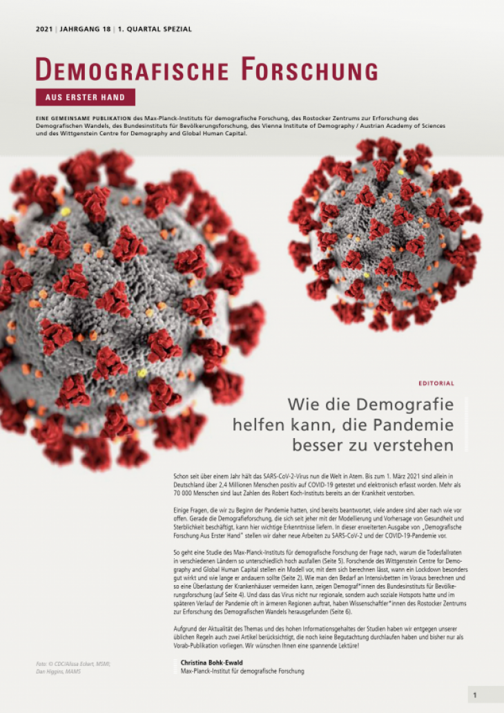 How Demography can Help to Better Understand the Pandemic Report Cover