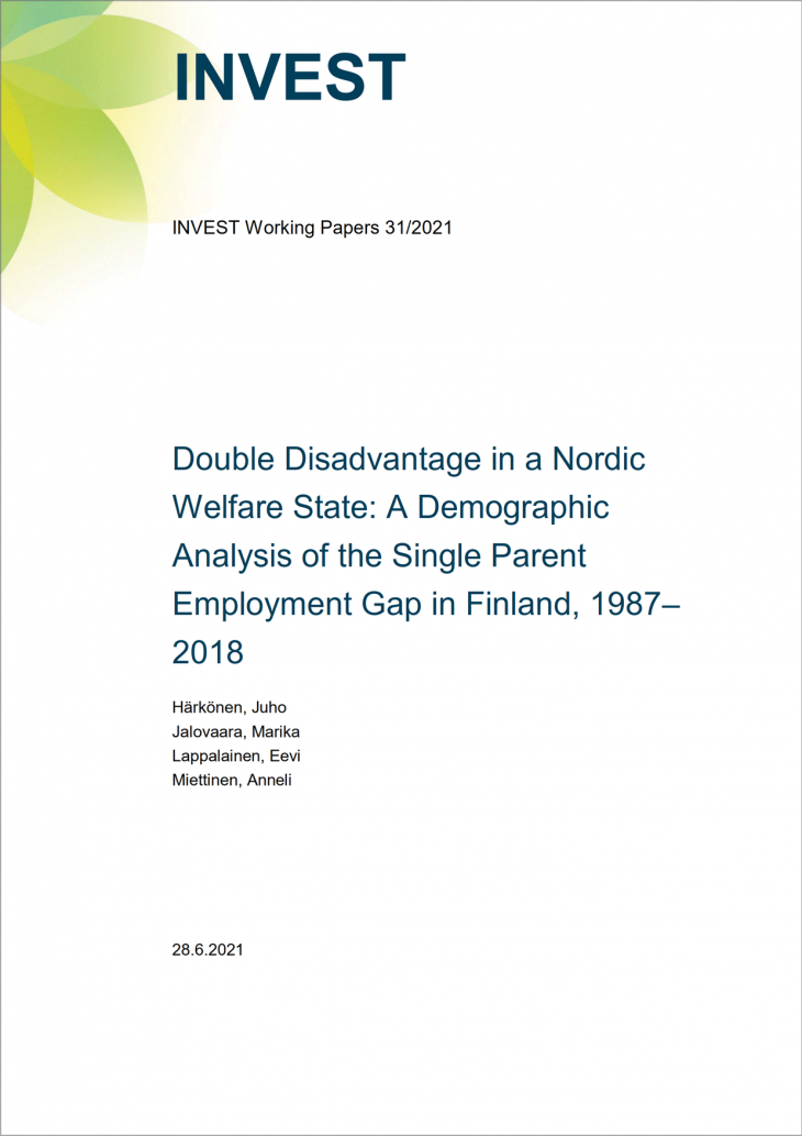Double Disadvantage in a Nordic Welfare State: A Demographic Analysis of the Single Parent Employment Gap in Finland, 1987–2018