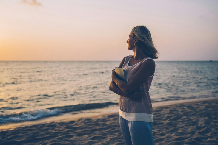 Woman in deep thought