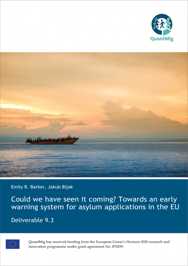 Could we have seen it coming? Towards an early warning system for asylum applications in the EU