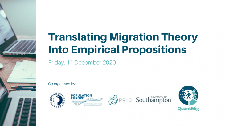 Webinar Translating Migration Theory into Empirical Propositions